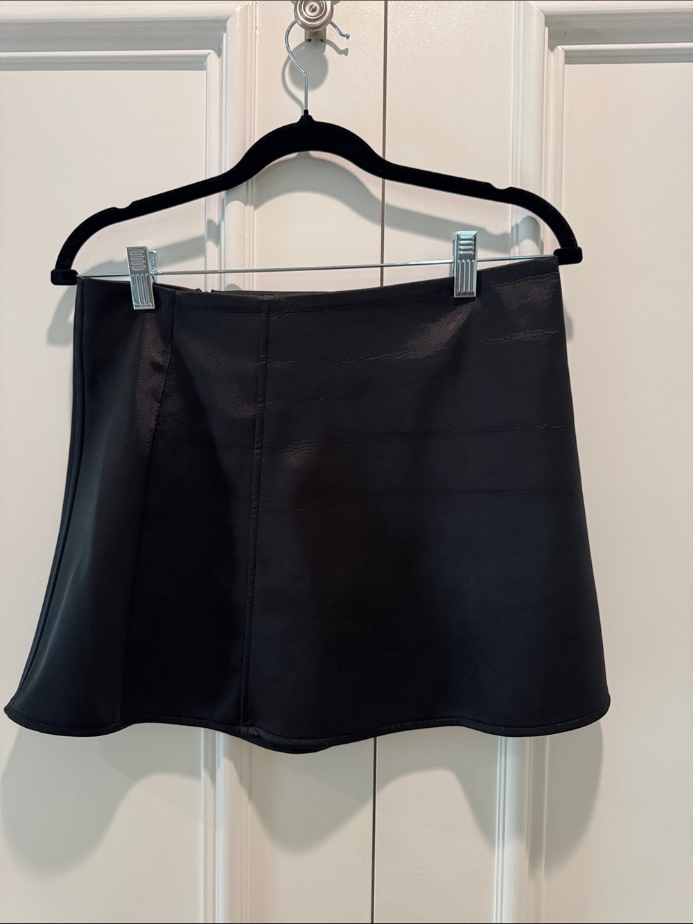 Black Zara A-Line Mini Skirt